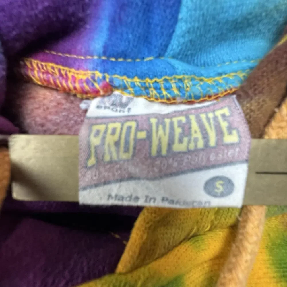 Vintage Mammoth Mountain Hoodie Mens Small Multicolor Tie Dye Fleece Pro-Weave